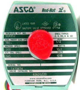 Asco 8262G220 Solenoid Valve