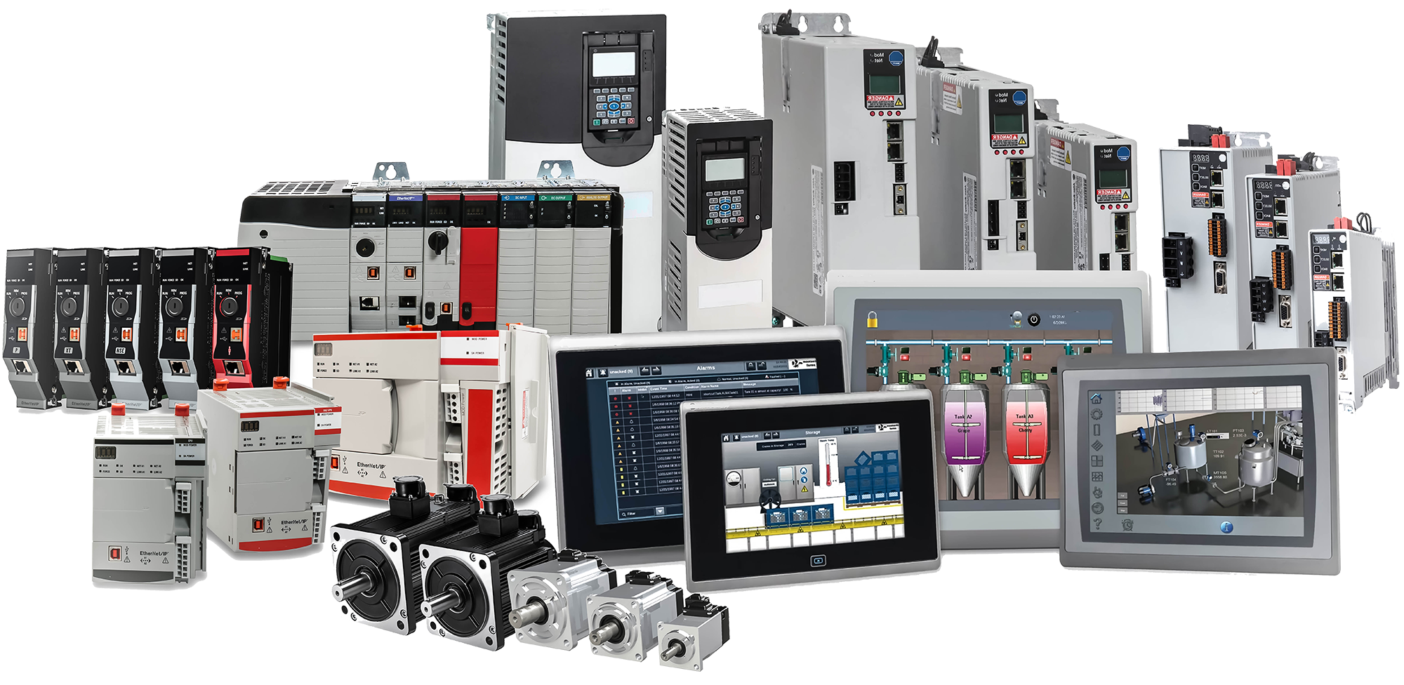 Variety of Allen Bradley Panel Views