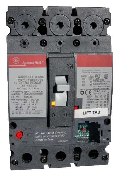 GE SELA36AT0150 Spectra RMS Circuit Breaker